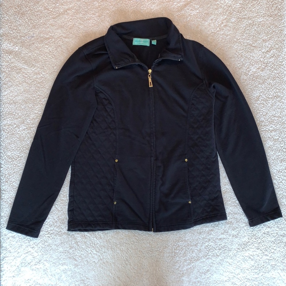 Silverwear New York Black Jacket with Gold Accents